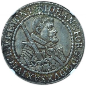 1628 HI Germany Saxony 1/4 Taler AU58 NGC