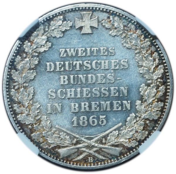 1865-B Germany Taler Bremen Shooting Festival PF65 NGC