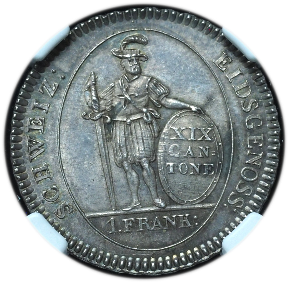1811 Switzerland Bern Franc MS62 NGC