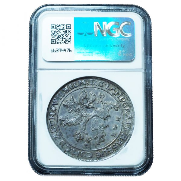 1636-LH Germany Hesse-Cassel Willow Taler AU58 NGC