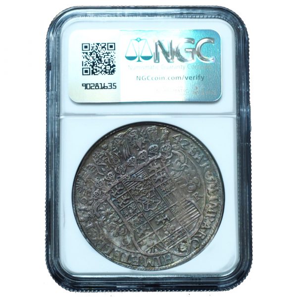 1642-CR Germany Saxony MS62 NGC DAV-7612