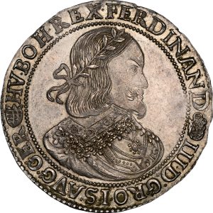 1658-KB Hungary Taler Ferdinand III MS61 NGC