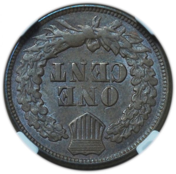 1877 Indian Head Penny AU58 BN NGC