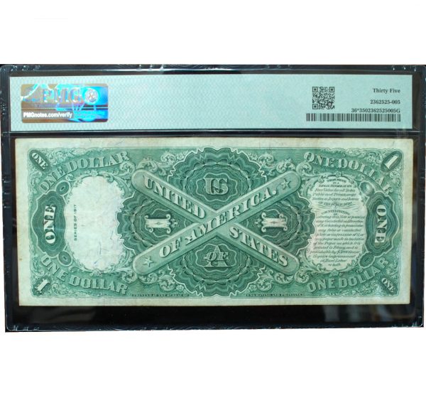 1917 $1 Legal Tender Star Note PMG 35