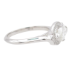 1.28ctw Art Deco Inspired Marquise Halo Diamond Engagement Ring 14k White Gold Side