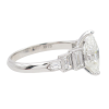 1.90ctw Art Deco Inspired Marquise & Baguette Diamond Engagement Ring GIA Certified 14k White Gold Side