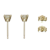 Diamond Solitaire Stud Earrings 0.64 ct Profile