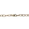 Oval Ring Link Bracelet Yellow Gold 14k Clasp