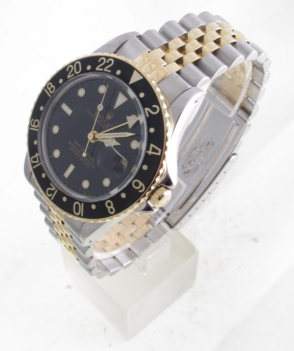 Pre-Owned Rolex 40MM GMT Master II (1986) Two Tone 16753 Left