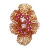 0.87ctw Ruby & Diamond Cocktail Ring 14K