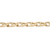 8.3mm Mariners Link Bracelet Yellow Gold Side