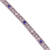 Art Deco .62ctw Filigree Bracelet Sapphire 14K (1)