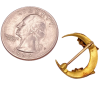 Art Nouveau Crescent Seed Pearl Brooch 14K (1)
