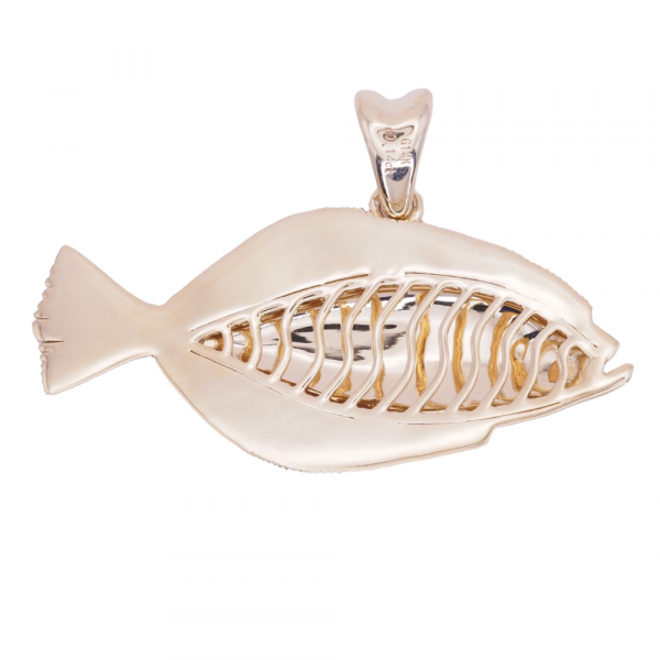 Black Diamond Spotted Flounder Yellow Gold Back