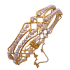 Edwardian Pearl Bangle Bracelet 21K Yellow Gold