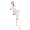 Enamel Diamond Hammerhead Shark Yellow Gold Back