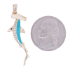 Enamel Diamond Hammerhead Shark Yellow Gold Size