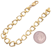 Equestrian Stirrup Link Bracelet 14K Gold (1)