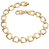 Equestrian Stirrup Link Bracelet 14K Gold (2)