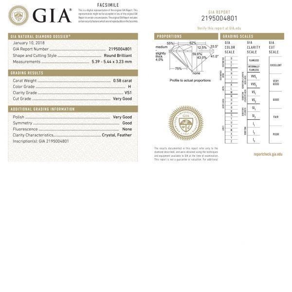 GIA Round Diamond Stud Halo Earrings 1.34 GIA 2