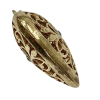 Large Filigree Heart Turquoise Pendant Charm 14K (3)