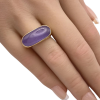Lavender Purple Jade Signet Ring 14K (1)