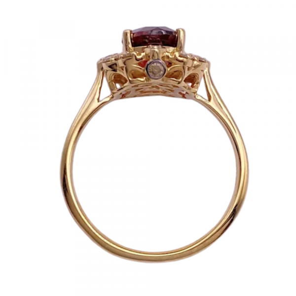 Le Vian 3.57ctw Garnet and Diamond Ring 14K Gold