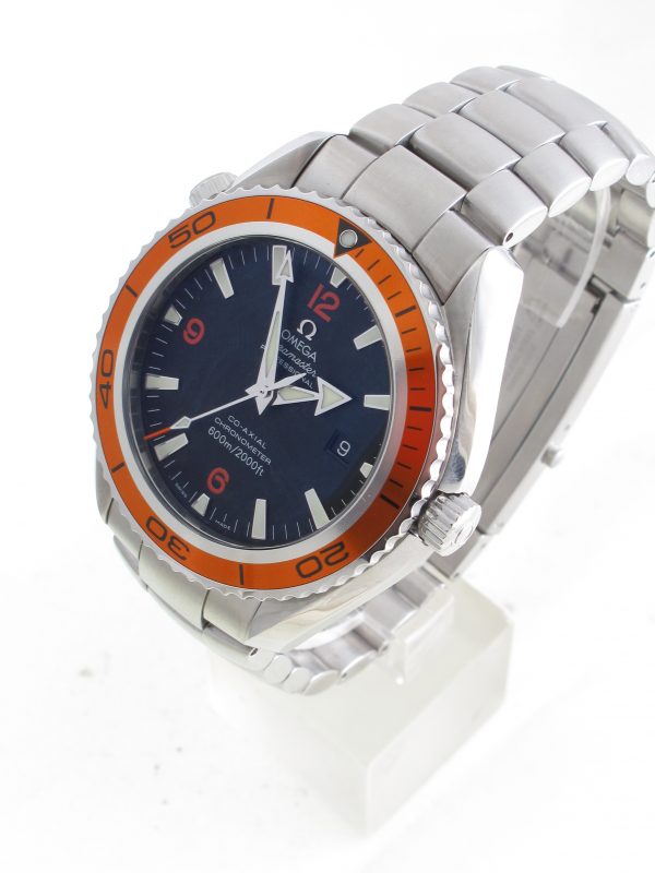 Pre-Owned Omega 45MM Seamaster Planet Ocean (2008) Stainless Steel Watch 220.85.000 left