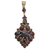 Victorian Revival Bohemian 7.07ctw Garnet Pendant 14K (2)