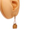 Vintage Citrine Dangle Earrings Handcrafted 14K Gold 8.62 Carat TW Worn