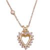 0.26ctw Diamond Heart Necklace 14K Gold