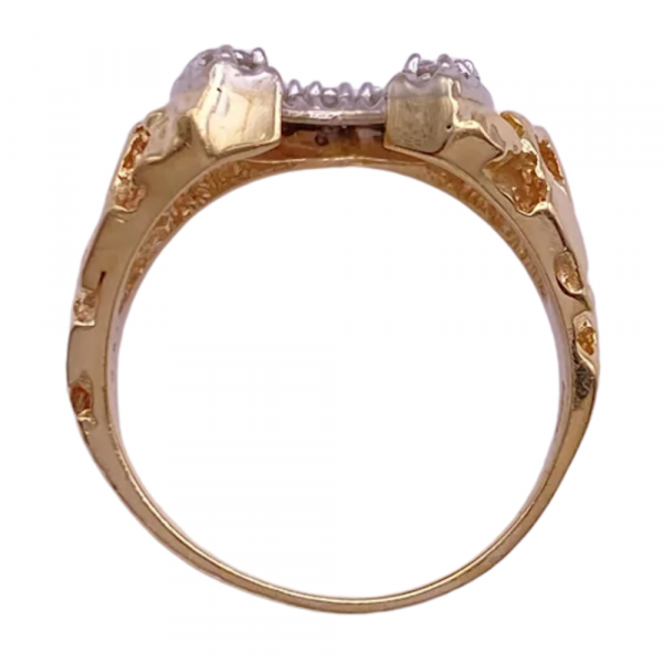 0.33ctw Diamond Horseshoe Men's Ring 14K (3)