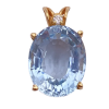 13.38ctw Oval Aquamarine Pendant 14K (2)