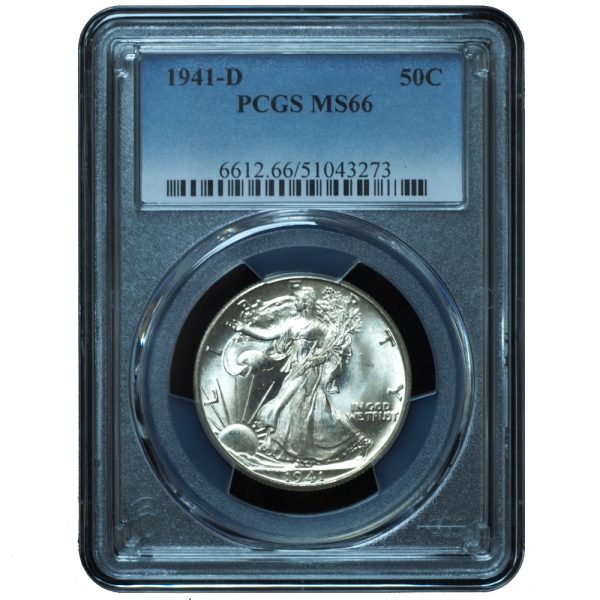 1941-D Walking Liberty Half Dollar MS66 PCGS
