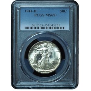 1941-D Walking Liberty Half Dollar MS65+ PCGS