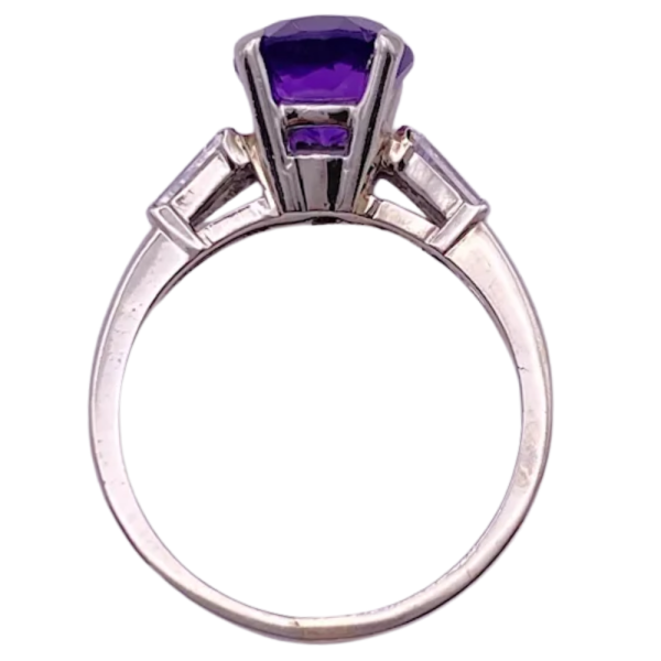 2.10ctw Art Deco Amethyst 3-Stone Ring 18K (4)