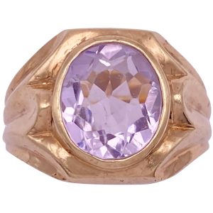 2.43ct Rose de France Amethyst Ring 10K