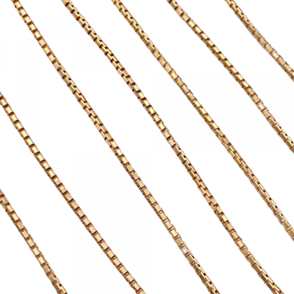 27.5'' Box Link Chan Necklace 18K (1)