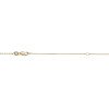 .33 Diamond Solitaire Station Necklace Yellow Gold Adjustable