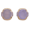 6.34ctw Cushion Chalcedony Omega Stud Earring 14K (2)