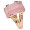 6.42ct Rose Quartz Solitaire Ring 14K Gold side