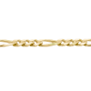 6.8mm Figaro Chain 14K Gold 24.5 Length 46.4 Grams side