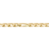 8mm Figaro Link Bracelet 8 Length 14K Gold side