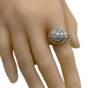 99ctw Kentucky Cluster Diamond Ring 10K worn
