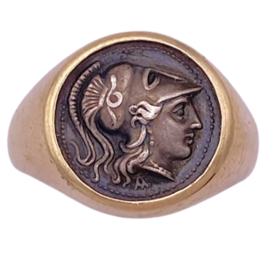 Ancient Coin Replica Goddess Athena 14K (2)