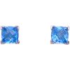 EFFY 3.60ctw Blue Topaz Stud Earrings 14K