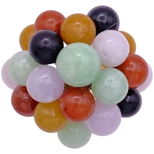 Jade Orb Bubble Ring 14K Gold
