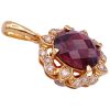 Le Vian 3.82ctw Garnet and Diamond Pendant 14K side
