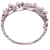 Mid-Century Pearl & Diamond Platinum Bangle Bracelet (1)