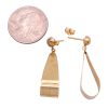 Ornate Engraved Dangle Earrings 14K Gold size